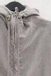 BORIS BIDJAN SABERI mid-length jacket SS22 ZIPPER3.1 FTO00002+F0406C cement color pure cotton
